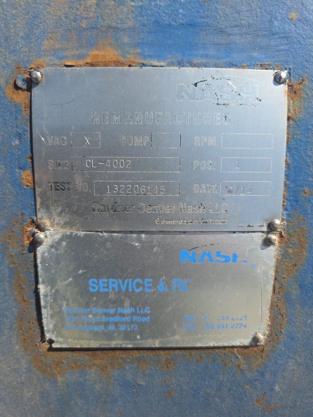 Nash #CL4002, Vacuum Pump - Image 4