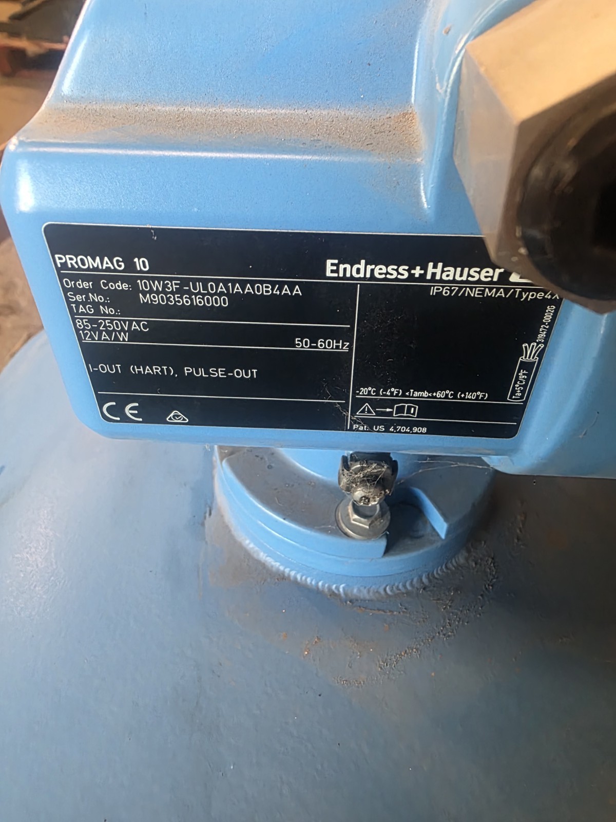 Endress Hauser #10W3F, Promag 10W Electromagnetic Flow Meter, 10", ANSI 150, HART, NEW - Image 3