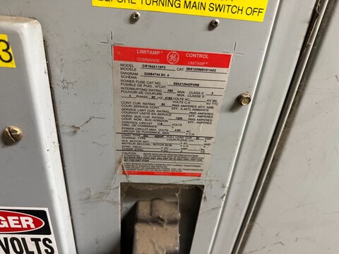 General Electric #CR194A148F2, limitamp motor motor cont, 4160 Volts - Image 4