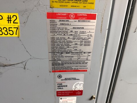 General Electric #CR194A148F2, limitamp motor motor cont, 4160 Volts - Image 7