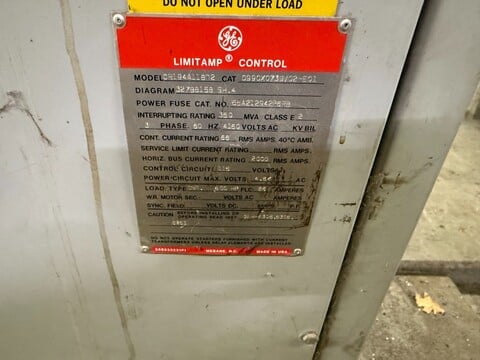 General Electric #CR194A148F2, limitamp motor motor cont, 4160 Volts - Image 9