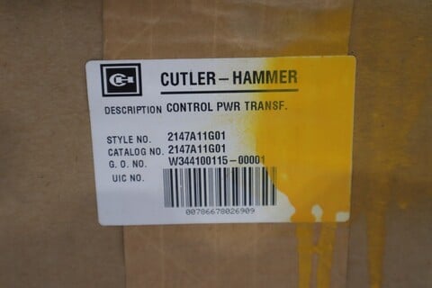 Cutler-Hammer #2147A11G01, Control Transformer, NEW - Image 5