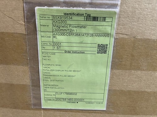 Yokogawa #axg300-ceff2ba1at212bnnnnn/grl, Flow Meter, NEW - Image 5