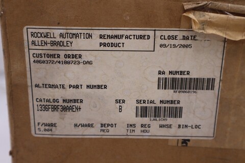 3 HP Allen-Bradley #1336F-BRF30-AA-EN, Variable Frequency Drive, NEW - Image 2