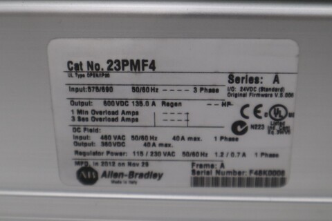 Allen-Bradley #23PMF4, powerflex dc variable frequency dri - Image 3