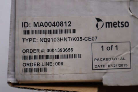 Valmet #ND9103HNT/K05-CE07, Control Valve - Image 2