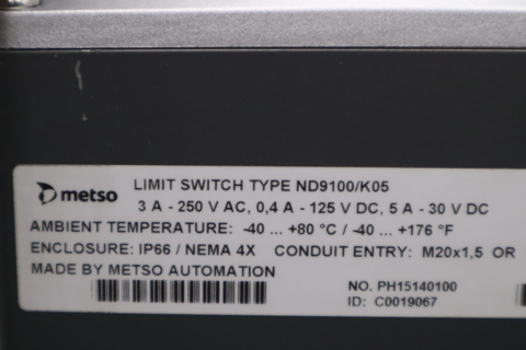 Valmet #ND9103HNT/K05-CE07, Control Valve - Image 5