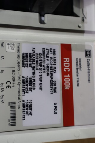 Eaton #RDC816T88WP02SS29Y01, Air Circuit Breaker, NEW - Image 4