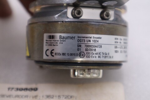 Baumer #0G73UN1024, Encoder, NEW - Image 3