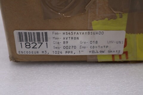 Avtron hs45 / hs45fayay8sua00 incremental encoder new in box stock sgf-153 - Image 3