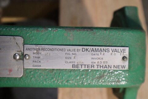 Fisher Control Valve Size 2 With Class 600 Pneumatic Actuator - Image 4