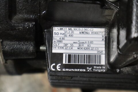 Grundfos ML90CB-2-56C-C2 85900711 Multi-stage Coolant Pump stoc HP139 - Image 4