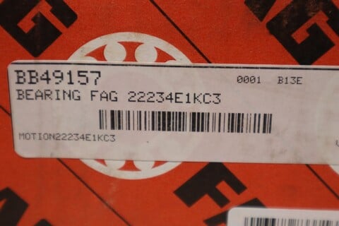 Fag 22234-e1-xl-kc3 spherical roller bearing - 170 mm id 310 mm od stock s-509 - Image 2