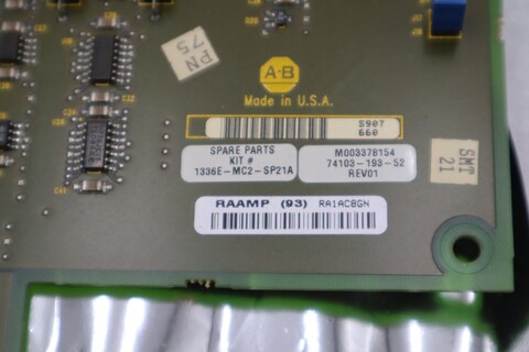 Allen Bradley 74103-193-52 Rev 01 PCB Drive Board 1336E-MC2-SP21A 1336E-EN2 Allen-Bradley - Image 4