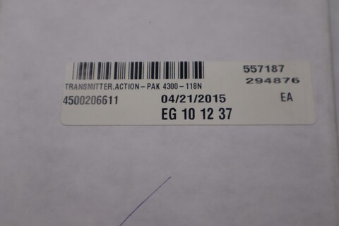 NEW IN BOX Action Instruments Pak 4300-118N TRANSMITTER STOCK G269A - Image 3