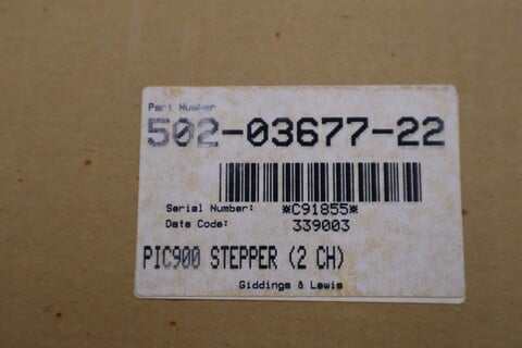 Giddings & Lewis 502-03677-22R3 PiC900 Stepper Module STOCK 3800A - Image 4