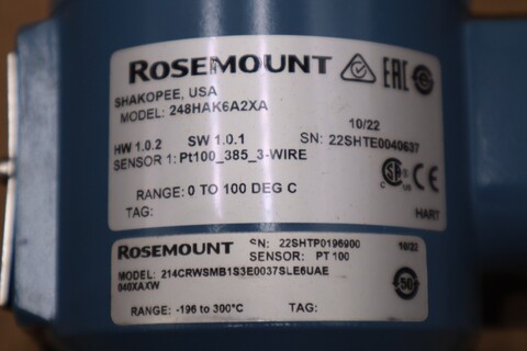 Rosemount, 248hak6a2xa, temp. transmitter, 241crwsmb1s3e0037sle6uae new in box - Image 4