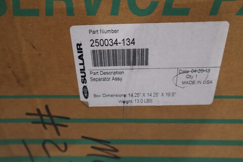Sullair 250034-134 Air/Oil Separator Compatible - NEW IN BOX - STOCK GF1148 - Image 2