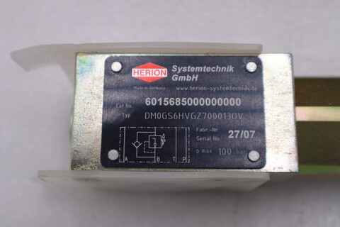 HERION DM0GS6HVGZ7000130V / 6015685000000000 Valve NEW STOCK G-64B - Image 2