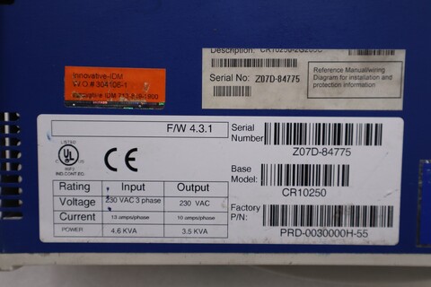 KOLLMORGEN CR10250/ CR10250-2G206C Servo Drive STOCK H1122 - Image 2