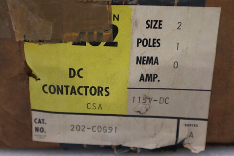 New allen bradley 202-c0g91 ser. a contactor 45 amps 125v stock 5464 - Image 2