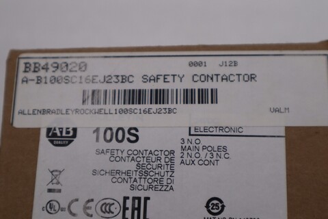 New allen bradley 100sc16ej23bc safety contactor 100s-c 16 amp stock 5624 - Image 2