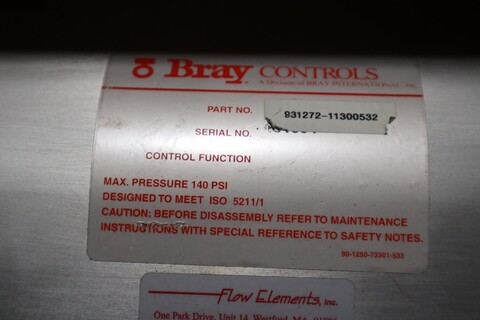 Bray 931272-11300532 Pneumatic Actuator w/ Valve -STOCK GF224 - Image 5