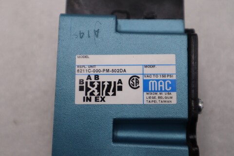 Mac 6211c-000-pm-502da w/ pme-502dabe solenoid valve 6200 series new in box - Image 3