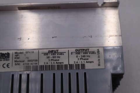 Allis-Chalmers tech sf410 variable speed drive 1hp 480v stock k1129a - Image 3