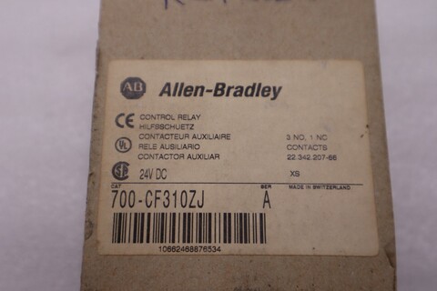 New allen bradley 700-cf310zj ser. a 24vdc 20a contactor auxiliar stock h681a - Image 2
