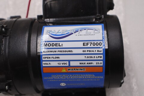 Everflo EF7000-QA 7.0 GPM 60 PSI 12V DC Diaphragm Pump NEW OPEN BOX STK GF882A - Image 4