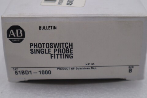 NEW OPEN BOX Allen-Bradley Allen Bradley Single Probe Fitting 61BD1-1000 STOCK G614A - Image 2
