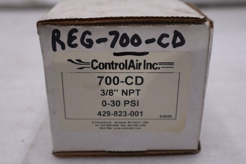 Control air inc. 700-cd pressure regulator new open box stock gf219a - Image 2