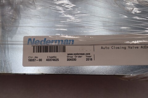 Nederman 16037-00 automatic closing valve #1004a - Image 2