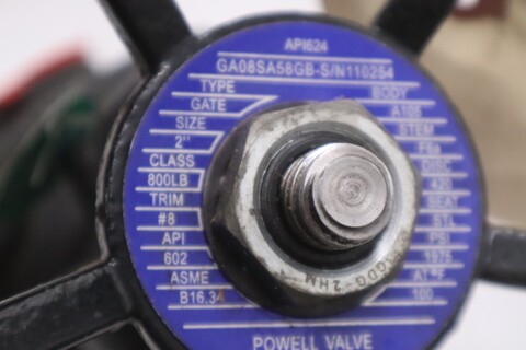 Powell valve 1975psi 2' ' 100' f ga08sa58gb - new no box - stock gf625 - Image 2
