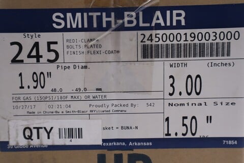 smith-blair inc. style 245 redi-clamp bolts plated - Image 1