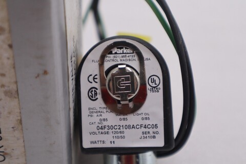 Parker 04f30c2108acf4c05 npt 1/4 solenoid valve stock #k-2296 - Image 4
