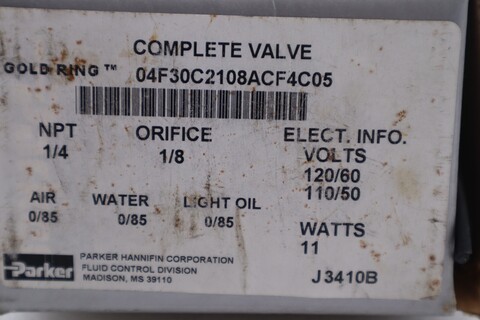 Parker 04f30c2108acf4c05 npt 1/4 solenoid valve stock #k-2296 - Image 5