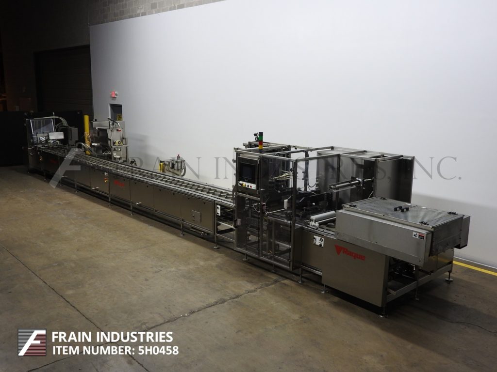 Raque #4500 Series, complete, Stainless Steel, tray denesting, filling, roll stock and heat sealing line - Image 1