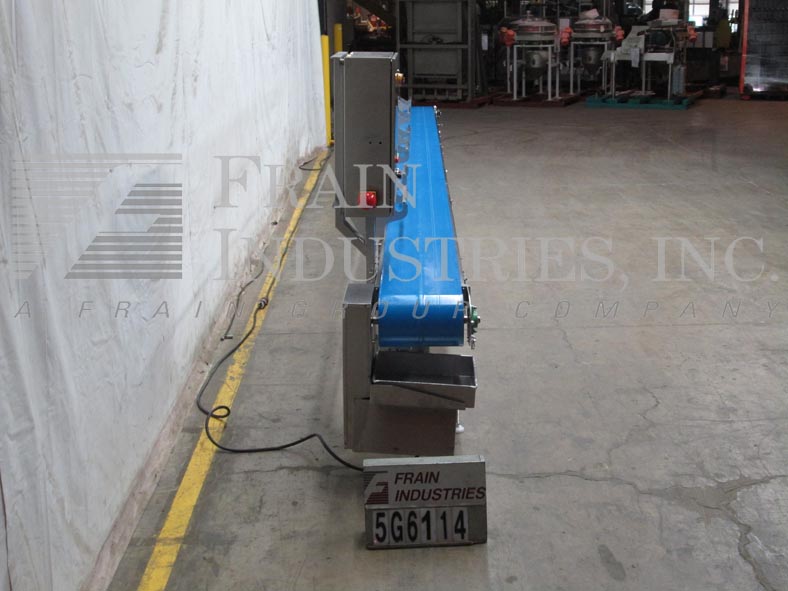 15-3/4" wide x 32.7' long, Grote, Stainless Steel belt conveyor, food grade, LH - Image 3