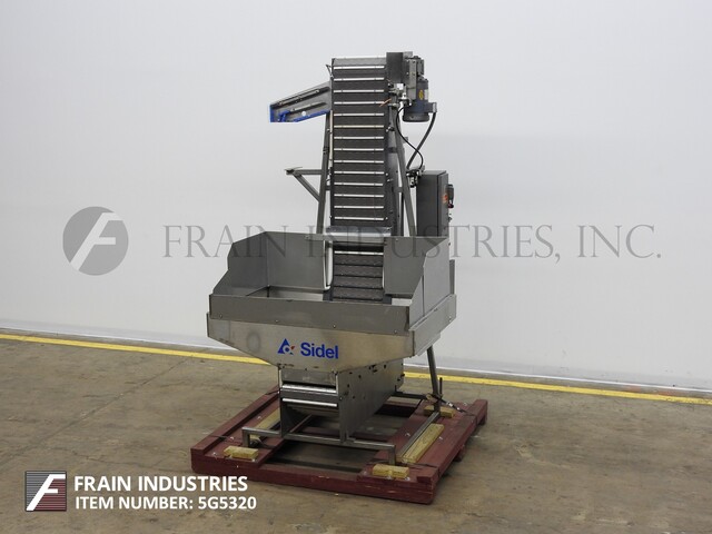 Sidel #80H, automatic Stainless Steel water fall style capacity elevator / feeder and sorter - Image 1