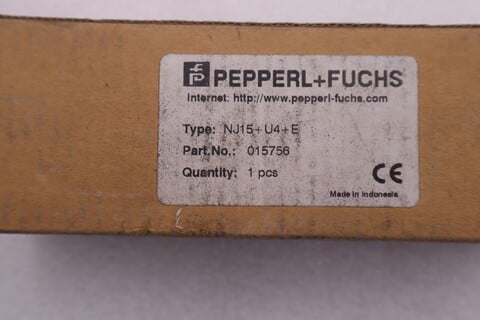 New pepperl & fuchs nj15u4e proximity switch 015756 nj15u4e stock k-730a - Image 1
