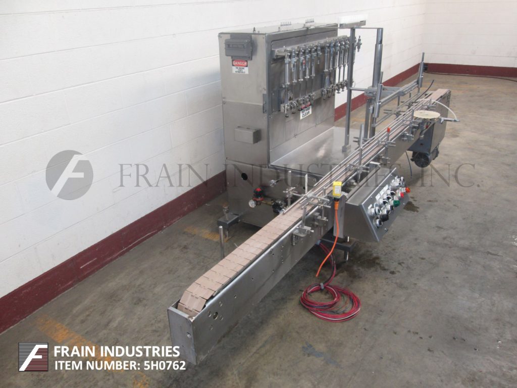 Filamatic #CVK-500, 12 head, high speed inline, automatic piston filler for free flowing, semi viscous and - Image 2