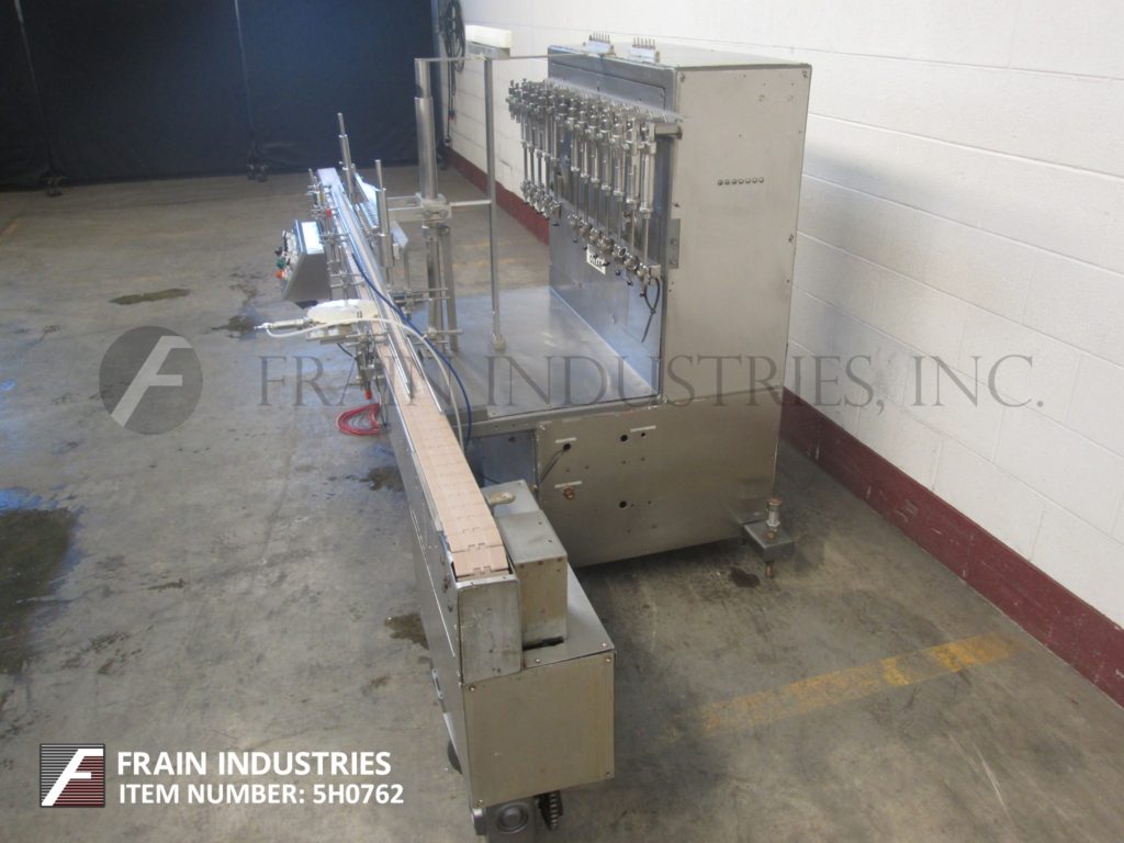 Filamatic #CVK-500, 12 head, high speed inline, automatic piston filler for free flowing, semi viscous and - Image 3