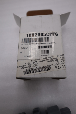 Hayward-Tyler TBB2005CPFG 1/2" CPVC True Union Ball Valve Socket/Threaded STK H876A - Image 2