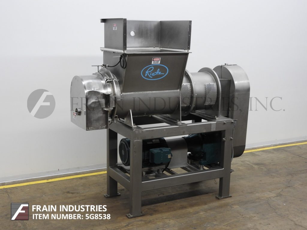 Rietz #RE24, Stainless Steel extructor for grinding frozen, partially frozen or fully thawed 40 lb. blocks of - Image 1