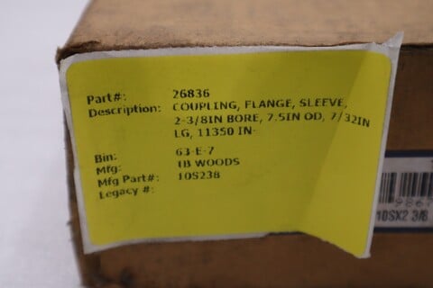 NEW TB WOODS - 10S238 SF Flange STOCK 4908CC - Image 3