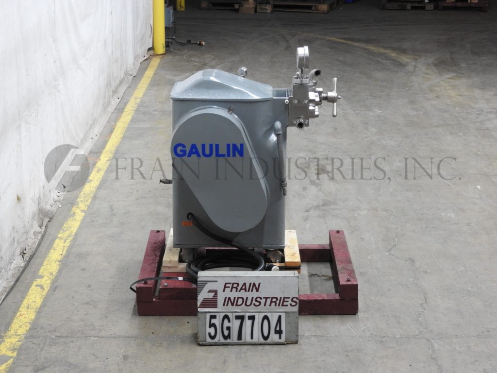 Gaulin #125E, 2-stage, Stainless Steel homogenizer, rated output capacity of 125 gallons per hour - Image 4