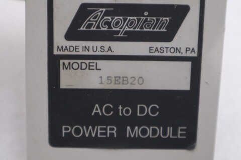Pn# 15eb20 - acopian - power supply module (ac to dc) - stock gf1335 - Image 2