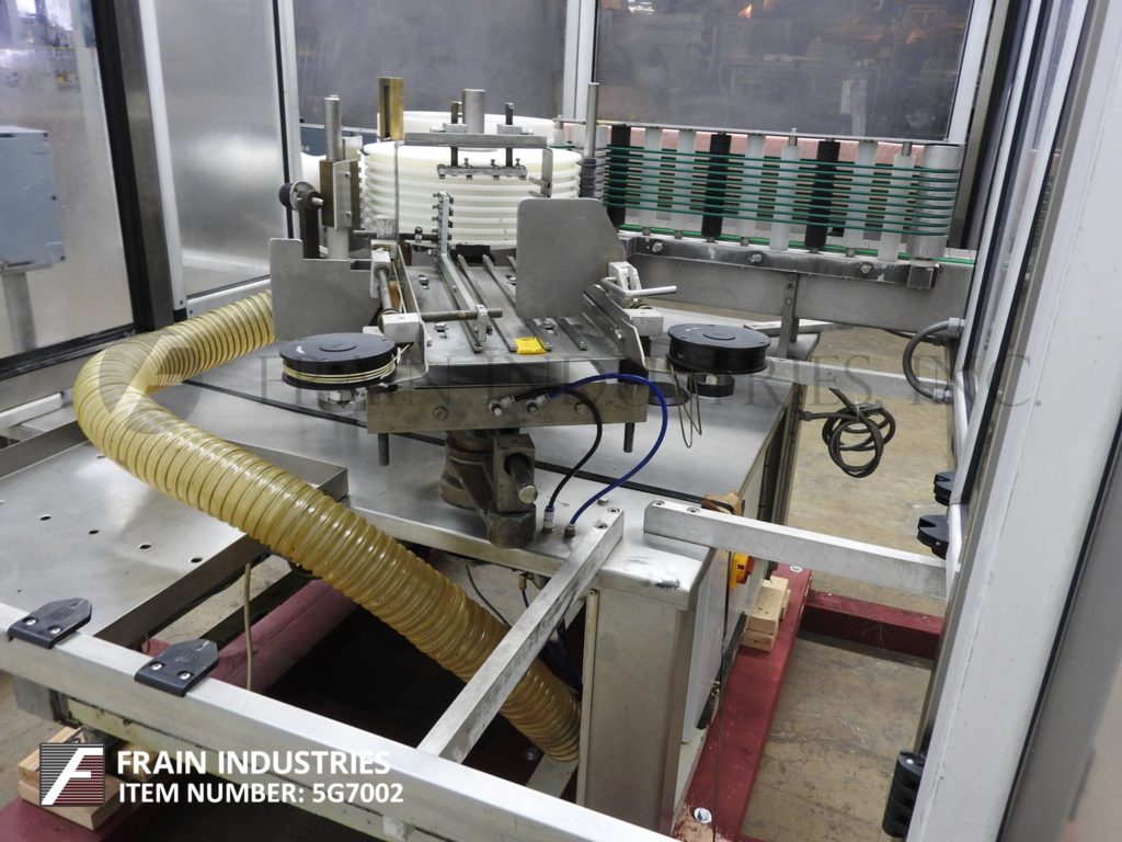 P E USA #Splendid-L7A, automatic inline Stainless Steel cold glue, partial or full wrap around labeler - Image 2